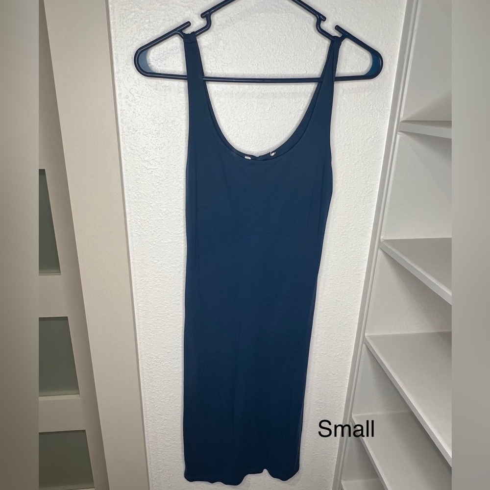 Simple blue dress